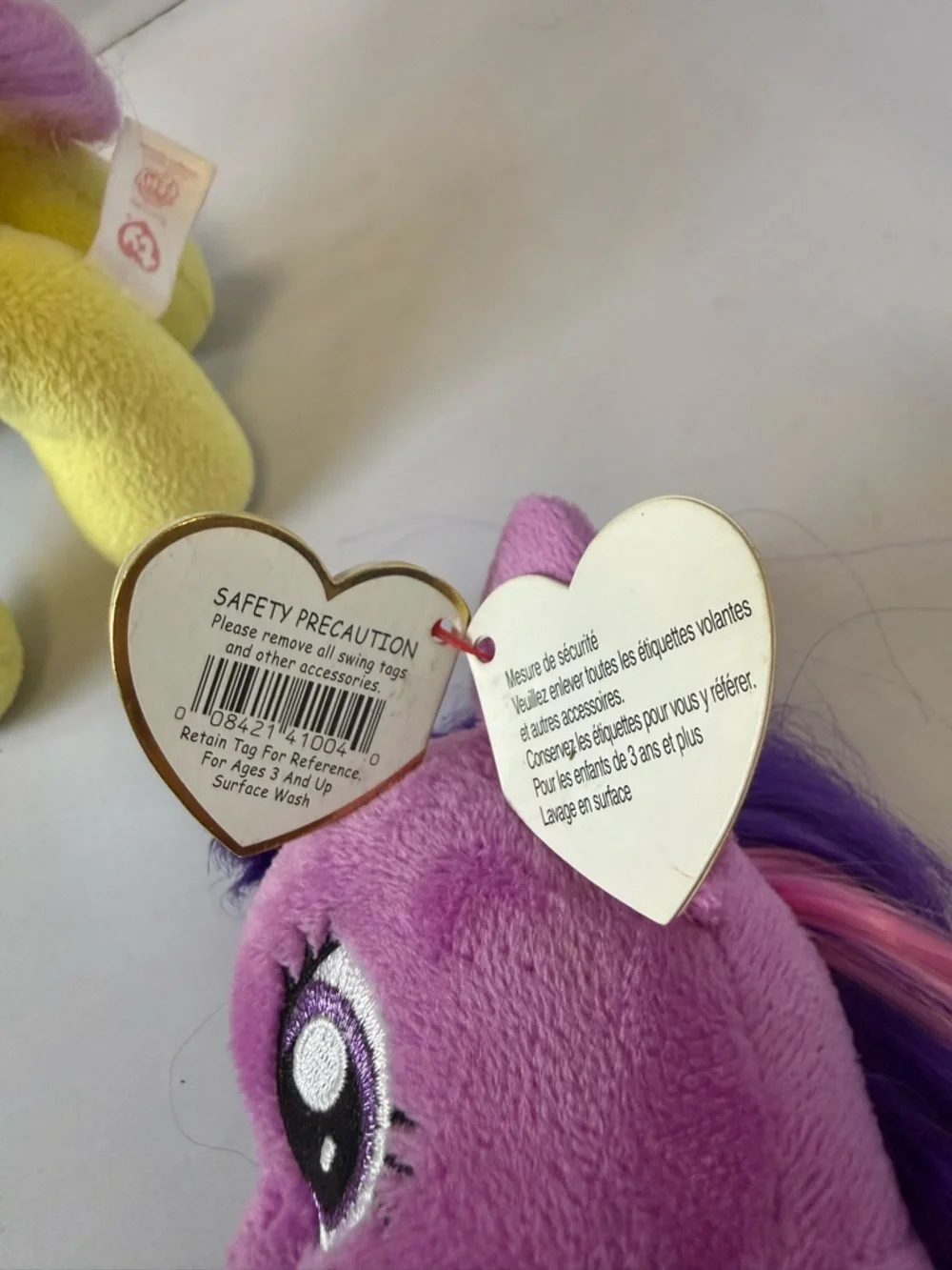 My Little Pony Ty Beanie Baby Lot of 2 - Fluttershy & Twilight Sparkle 2014 - Picture 11 of 12